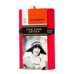 Five Star Book Sleeve Book Cover School Supplies Red New